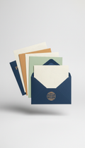 Passport motif stationery pack with decorative overlays